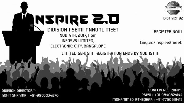 Toastmasters District 92 iNSPIRE division meet