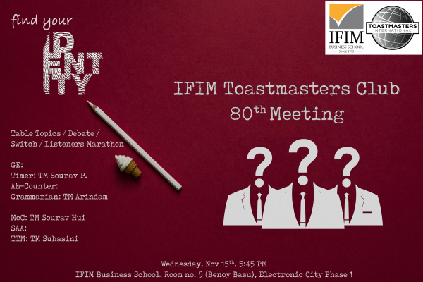 IFIM TM Club 80th Meeting poster